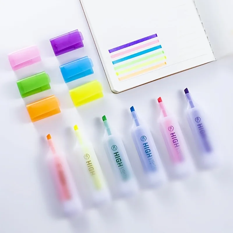 Fluorescent Highlighters for Students,Teachers Use - Ideal for Notetaking, Marking,Back-to-School Supply and Holiday Gift Choice - 3