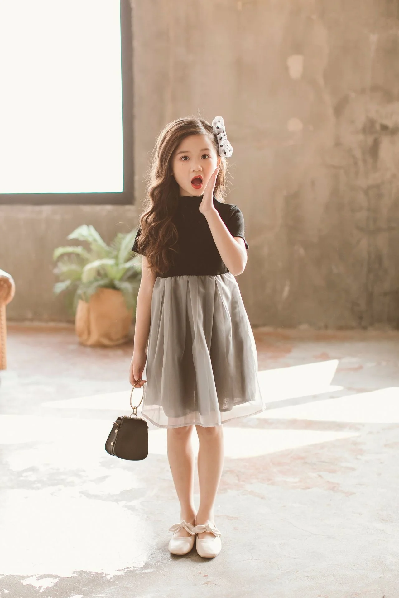 Wavy Skirt Dress elegant frocks 