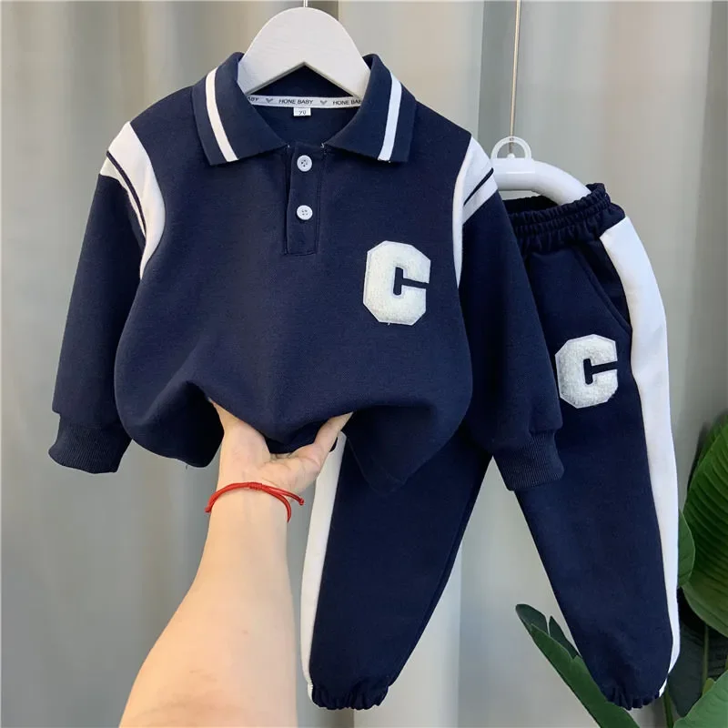 

2-11Y Toddler Tracksuit Spring Baby Clothing Sets Teen Children Boys Fashion Sport Boy Clothes Kids Sweatshirt+ Pants 2Pcs Suit