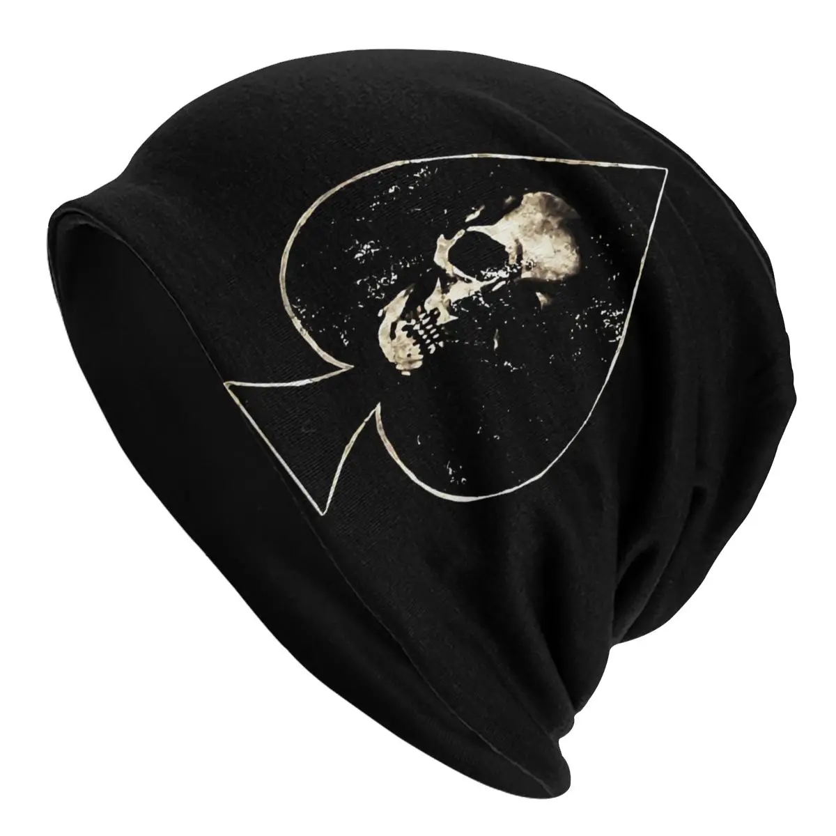 

Stylish Ace Of Spades Skull Rockabilly Rock Rebel Music Heavy Metal 1960s Punk Cap Men Beanie Pullover Slouch Hiphop Thin Unisex