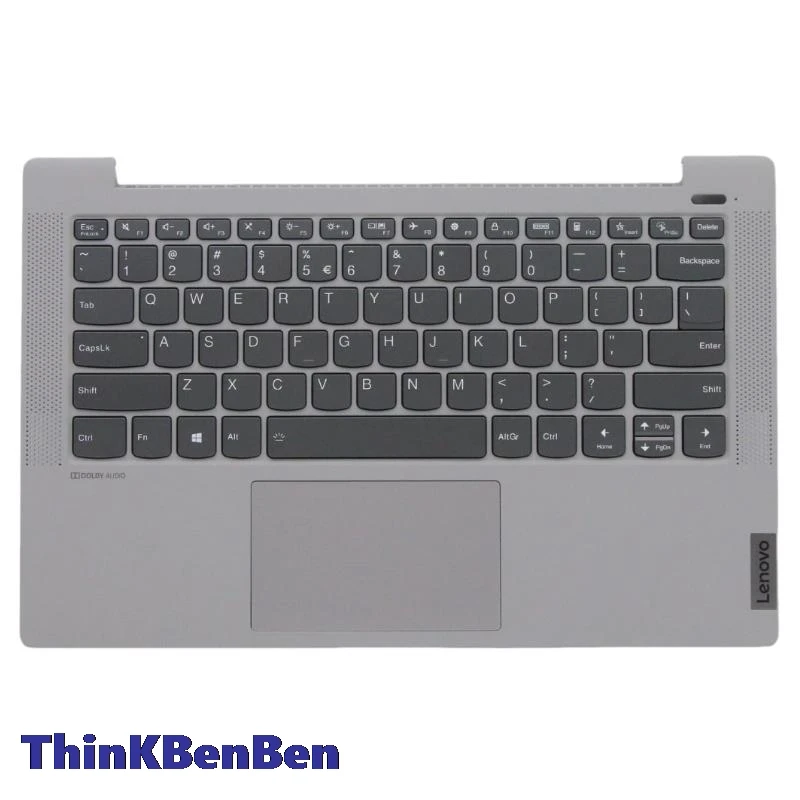 

US English Silver Keyboard Upper Case Palmrest Shell Cover For Lenovo Ideapad 5 14 14IIL05 14ARE05 14ALC05 14ITL05 5CB0Y88924