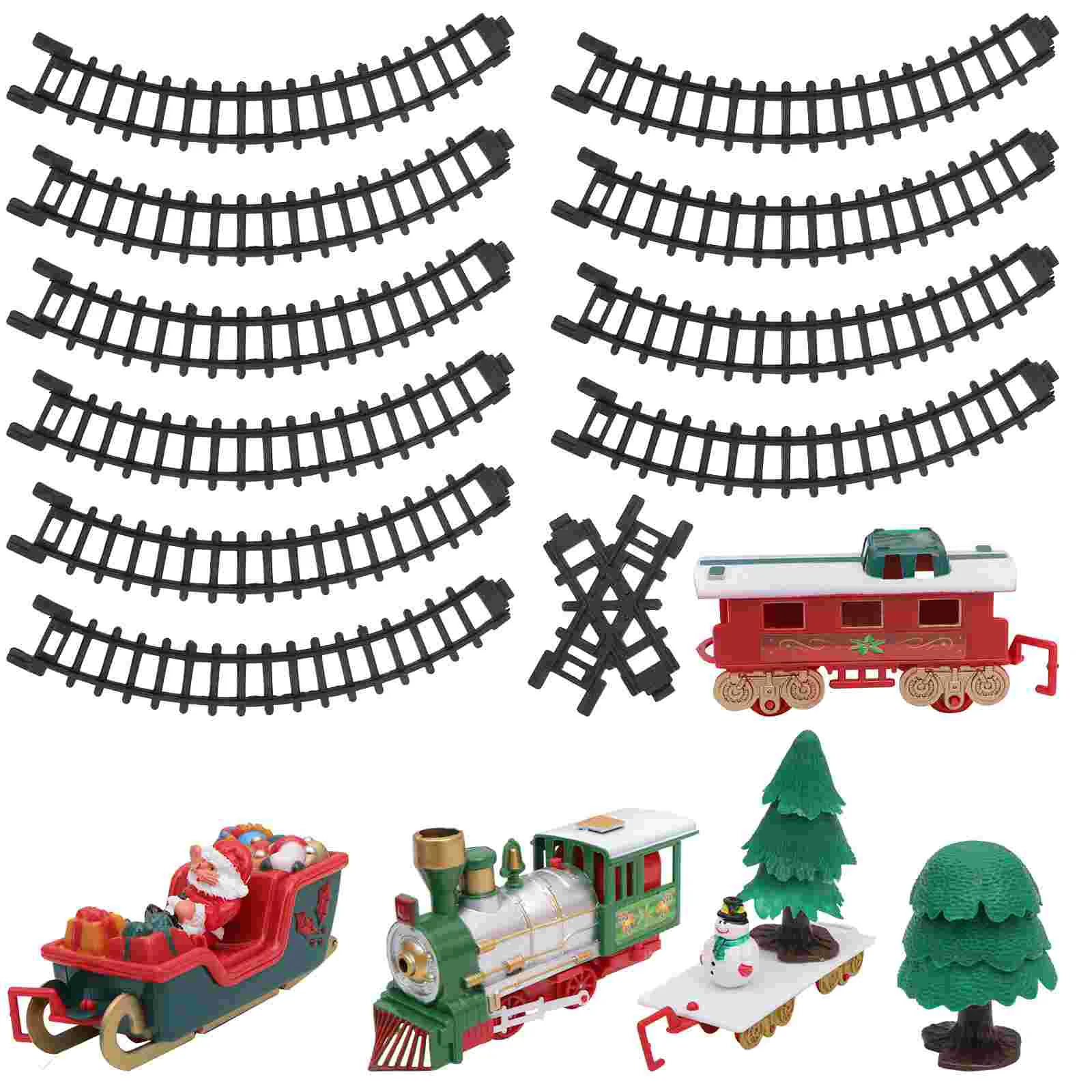 

Рождественский набор поездов со снеговиком, набор электрического поезда, паровой поезд для рождественской елки, железной дороги, детский поезд, подарки для мальчиков