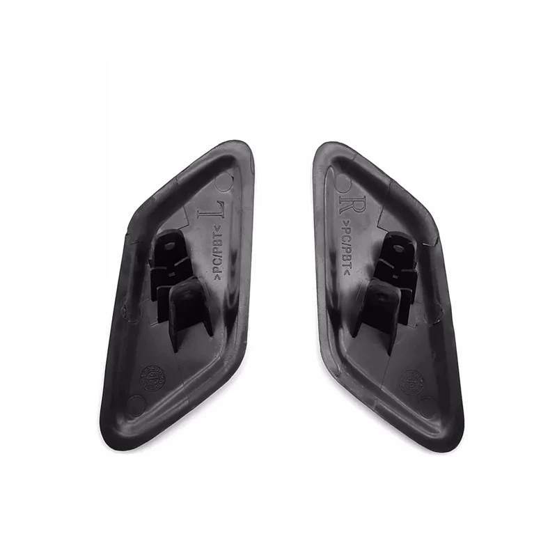 Car Front Headlight Washer Nozzle Cover Cap 1 Pair Fit For Volvo C30 2010-2013 Water Spray Cover