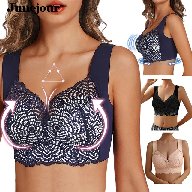 2023 New Prettyshape Lymphvity Detoxification and Shaping Powerful Lifting  Bra Sexy Lace Comfort Wire-Free Bra Plus Size Tops - AliExpress