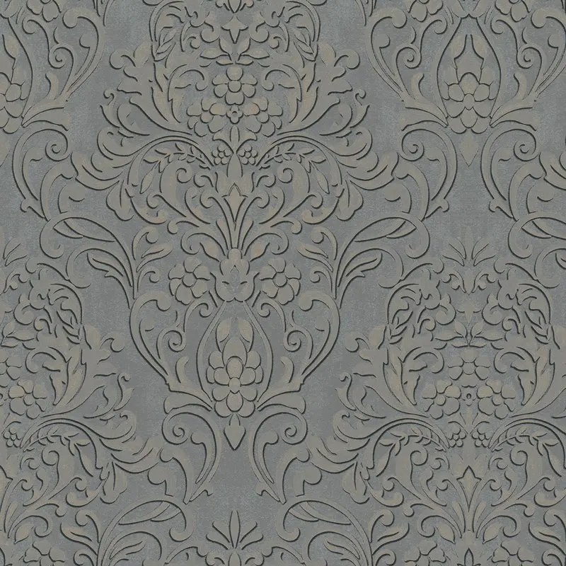 

Anders Pewter Damask Wallpaper