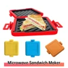 Microwave Sandwich Maker No Electricity Microwavable Toast Maker Time Saving Microwave Oven Breakfast Machine for Fast Breakfast 1