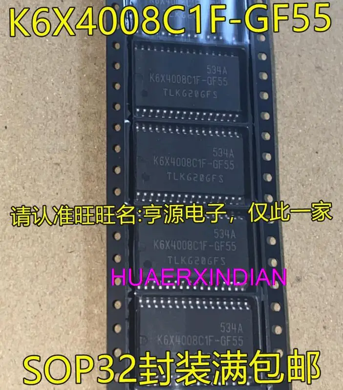 

10 шт Новый оригинальный K6X4008 K6X4008C1F-GF55 SOP32 -IC