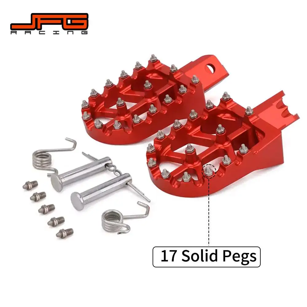 Motorcycle Footpeg Footrests Universal CNC For HONDA CRF XR 50 70 110 M2R SDG DHZ SSR KAYO Pit Bike motorcycle accessories motorcycle foot pedals motorcycle footrests