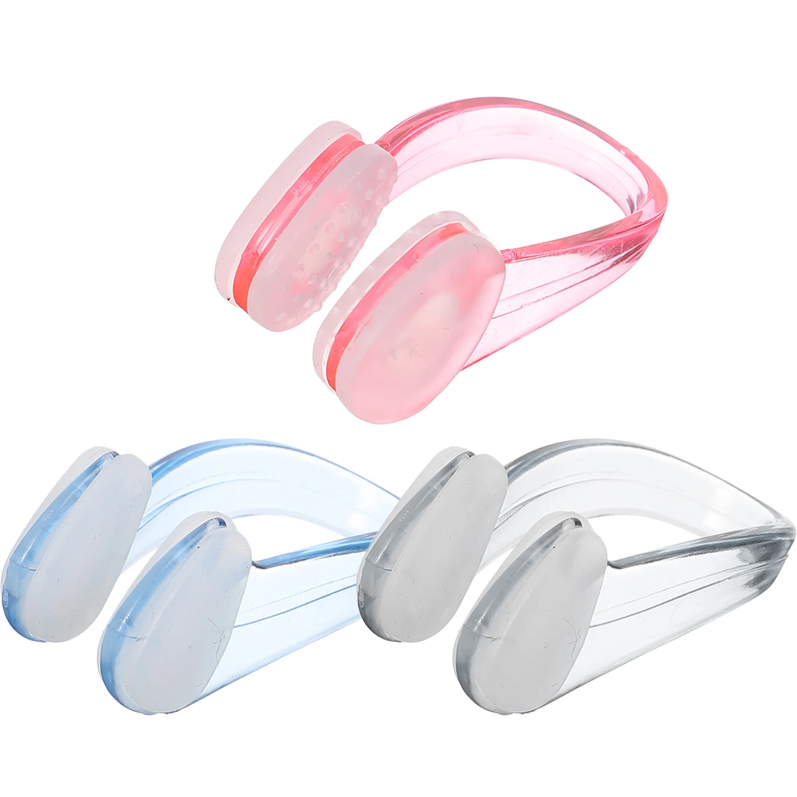 

3 Pcs Anti Choking Water Diving Swimming Nose Clip Child Silica Gel Clips for Kids