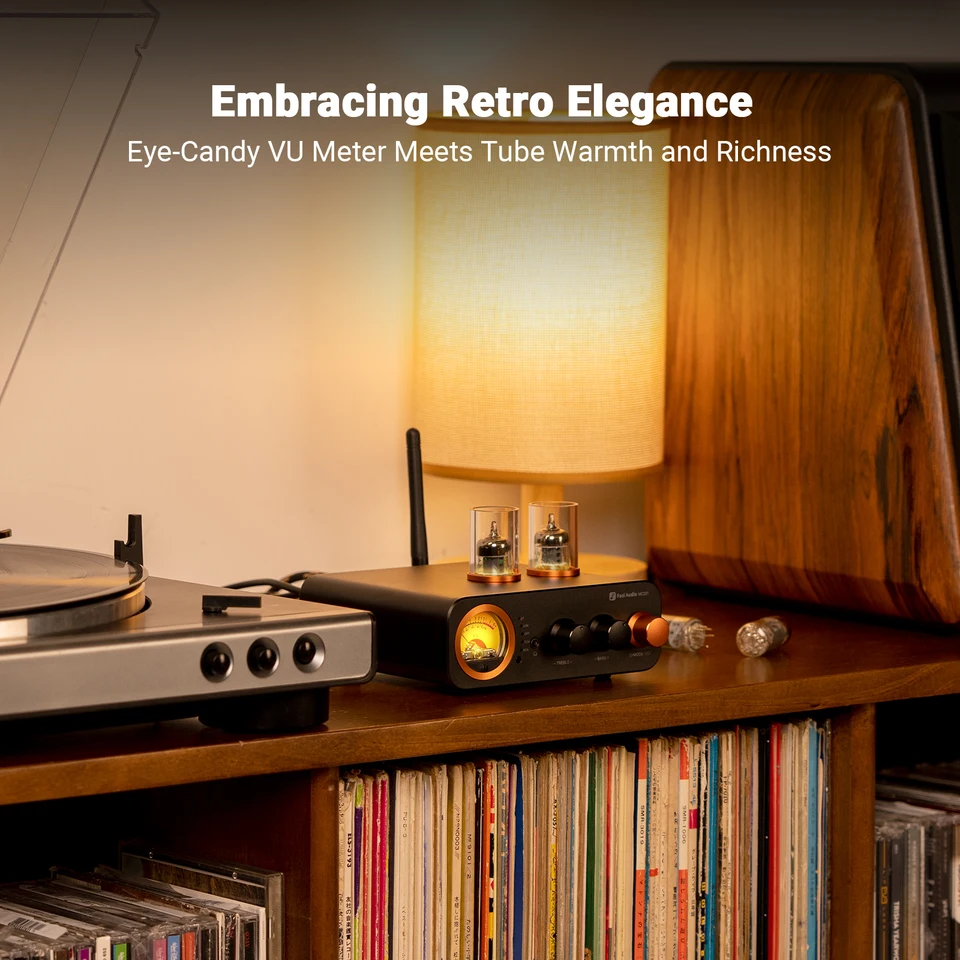 Fosi Audio MC331 2.0 チャンネル Bluetooth ステレオ統合真空管アンプ