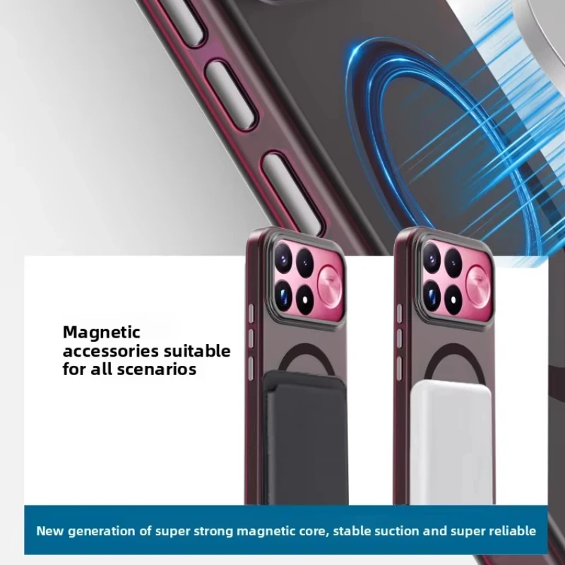 Matte Translucent Magnetic Shockproof Phone Case with MagSafe Compatibility