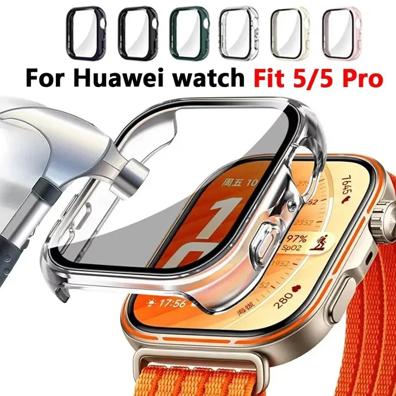 Durable HD Glass and Bumper Case for Watch Fit 3 - Screen Protection and Fall Resistance