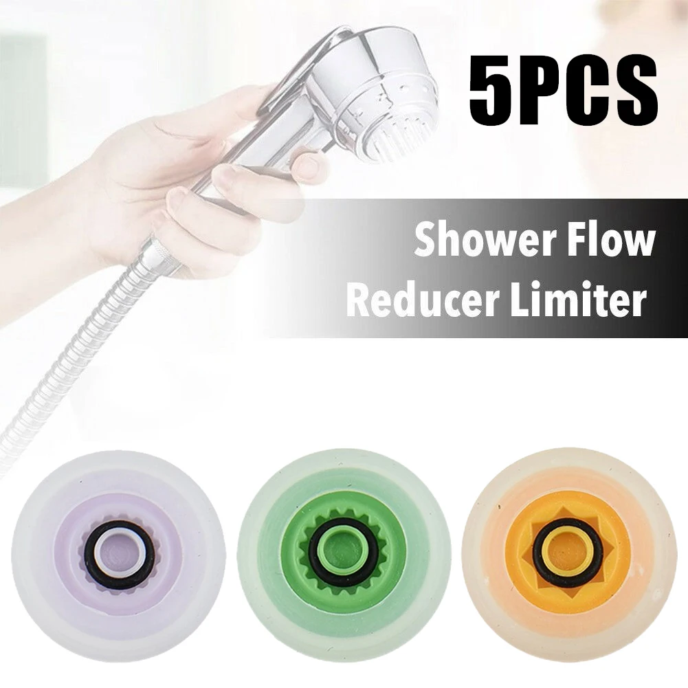 

4Pcs/Set Shower Flow Reducer Limiter Water Saving 6, 8 L/Min Hoses Restrictor Regulator Shower Head Aerator Bathrooms Acces