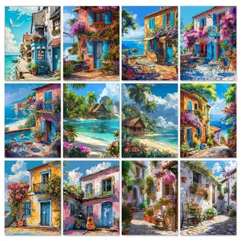 Water Town Paint By Numbers Kit 1