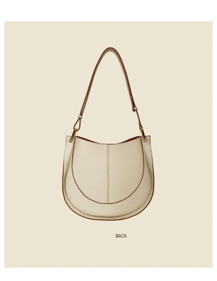 Saddle Shoulder Crossbody Bag In Soft Leather For Women_voghion.com