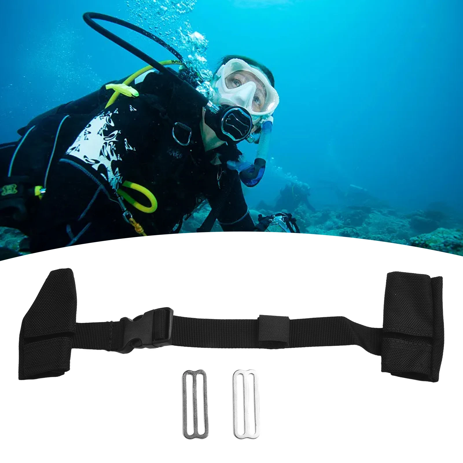 

Adjustable Diving Chest Strap Black Buckle Chest Strap Dive Goods Quick Release Scuba Technical With Heavy Duty