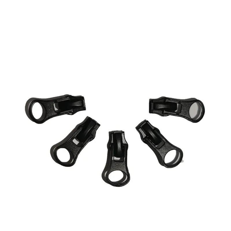 20/ 50/100Pcs 3# Black Nylon Waterproof Zipper Pull Head Clothing Pocket Accessories Reverse Pull Head
