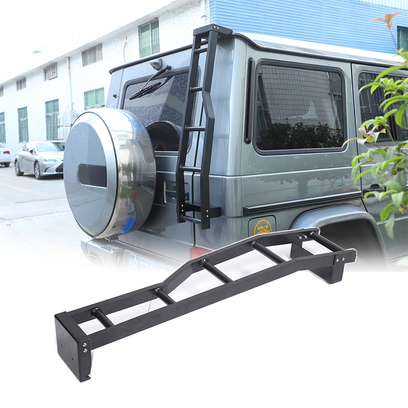 

Aluminum Car Rear Tail Door Ladder Climbing Fit For Mercedes Benz G Class W463 2004-2018 Auto Accessories