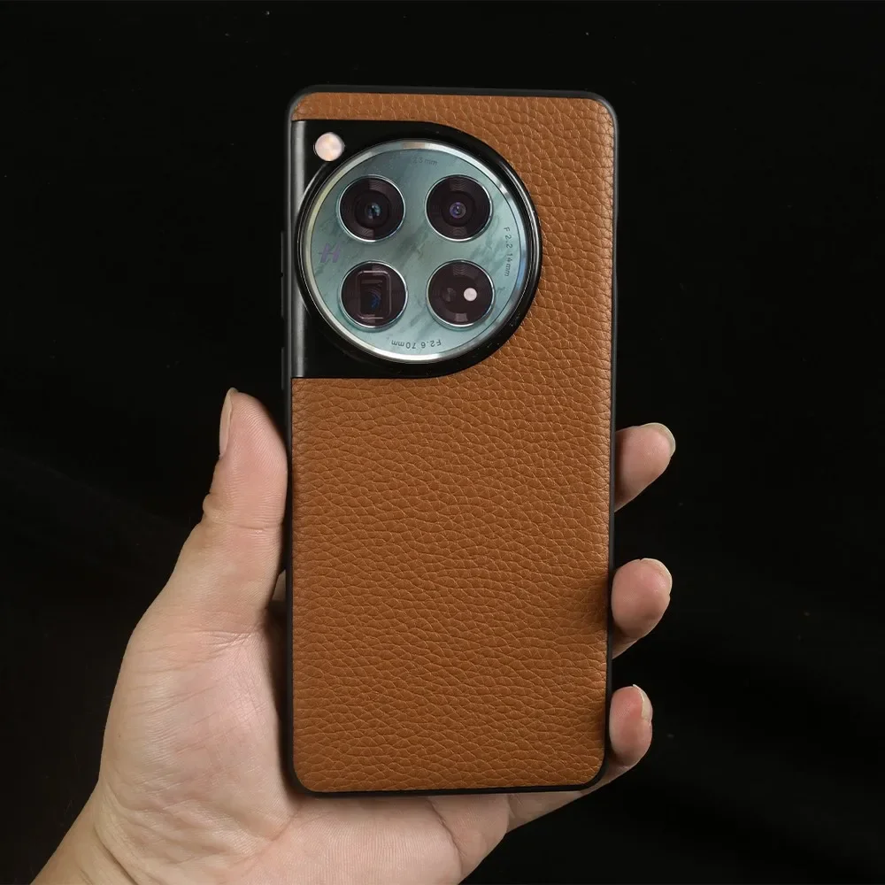 Premium Genuine Leather Handmade Phone Case - Elegant Back Cover