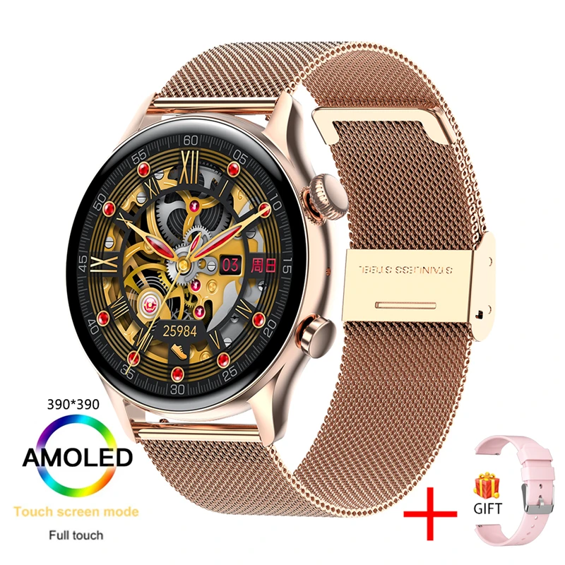 2022 NFC Bluetooth Call Smartwatch Men AMOLED Always display Sports Fitness Clock IP68 Waterproof Smart Watch For Huawei Xiaomi 