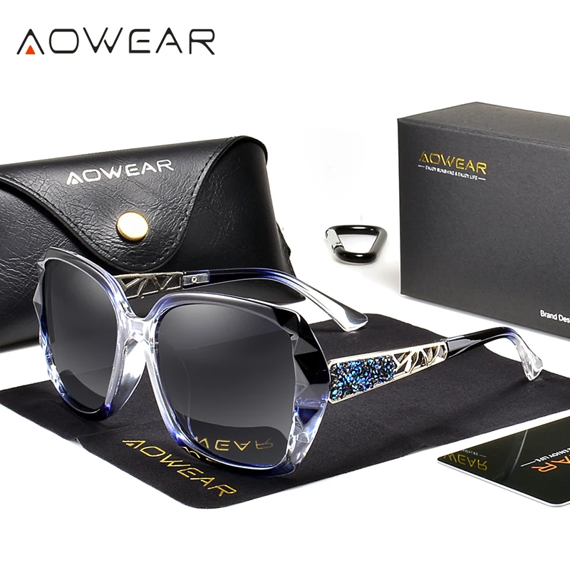 نظارات شمسية للسيدات بألوان ماسية من AOWEAR