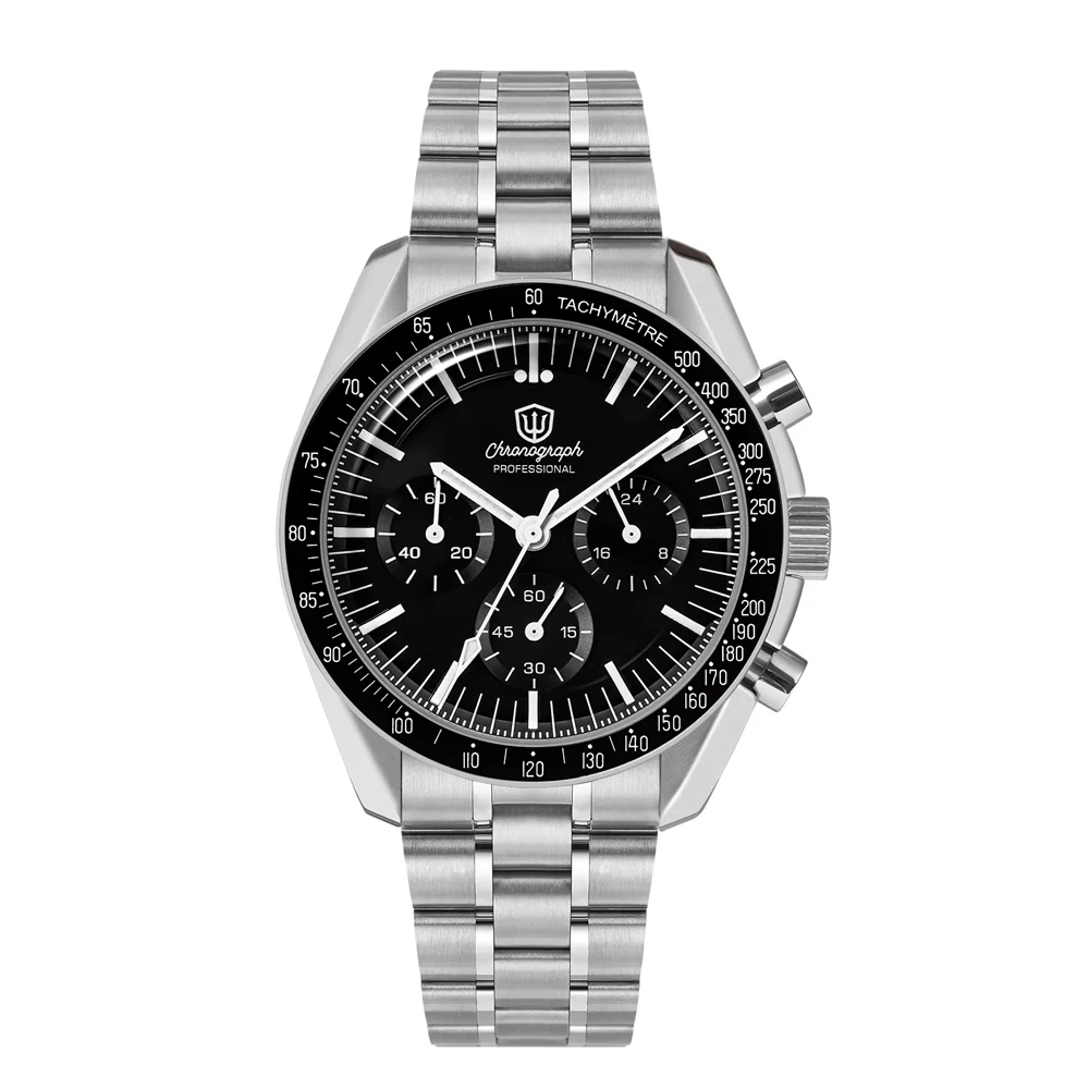 Watchdives WD1863 VK63 Quartz Chronograph Movement Bubble Sapphire