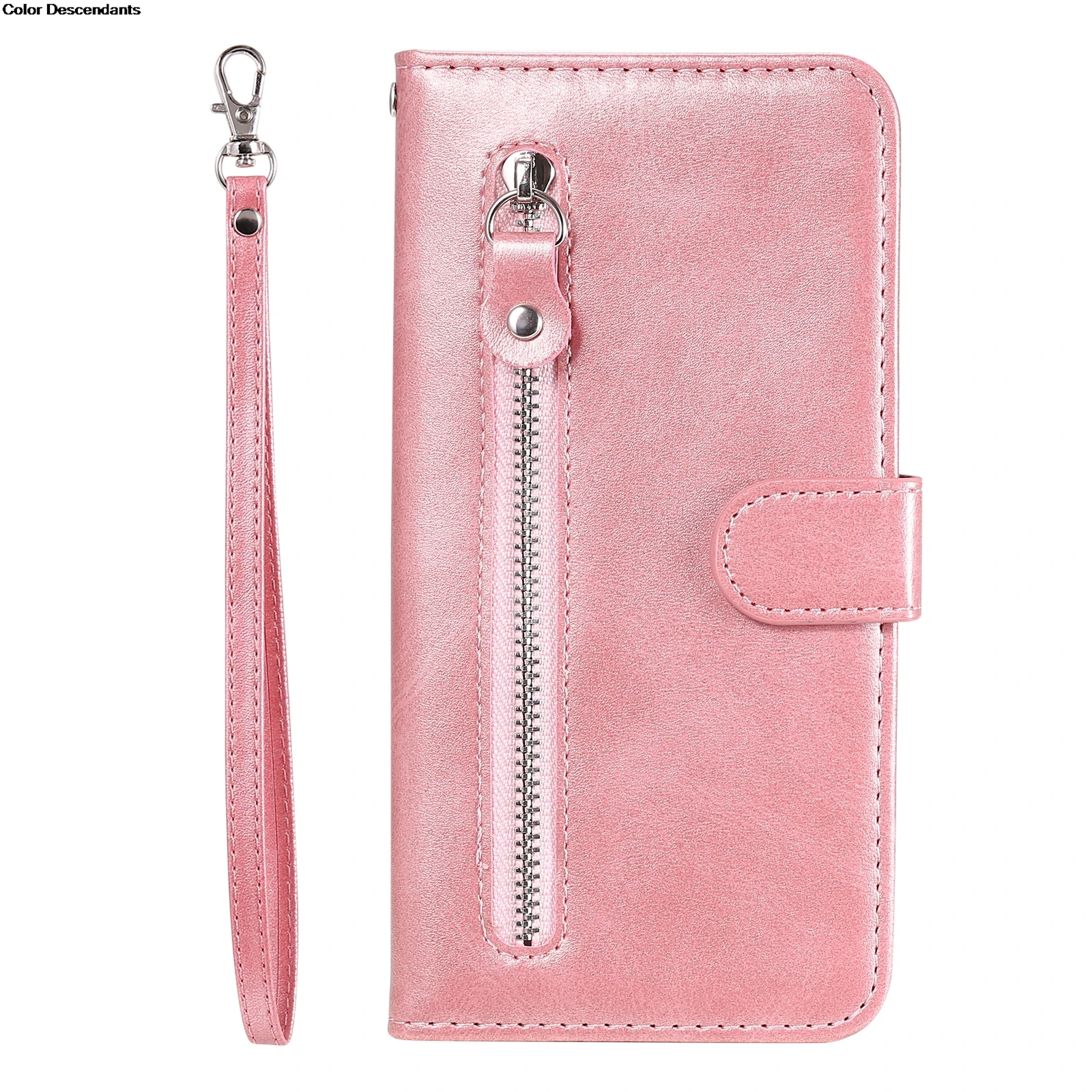 Elegant Frosted Floral Leather Flip Wallet Phone Case Cover