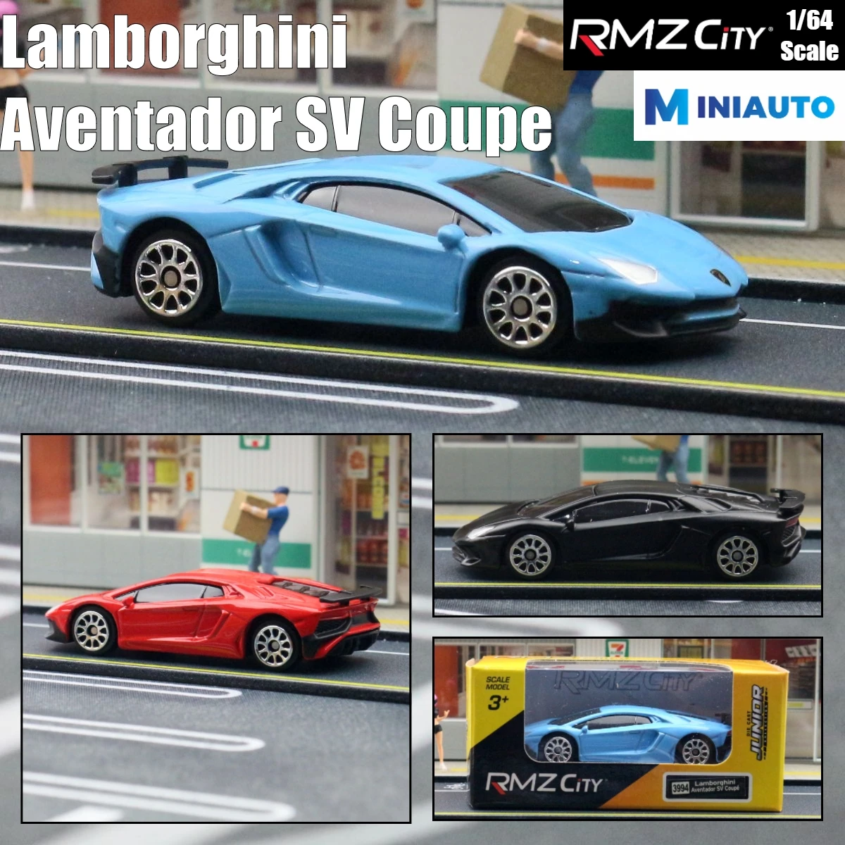 

1/64 Lamborghini Aventador SV Coupe LP750-4, 1:64 Diecast Super Toy Car Model 3'' Hot Wheels Miniature, Alloy Gift For Children