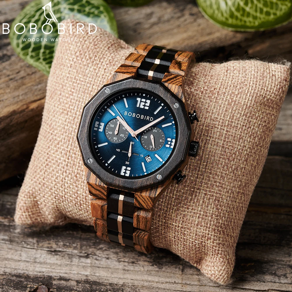Montres en bois personnalisées pour hommes, affichage de la date, montre-bracelet à quartz, mode, nom personnalisé, texte au dos, Relogio Masculino, livraison directe