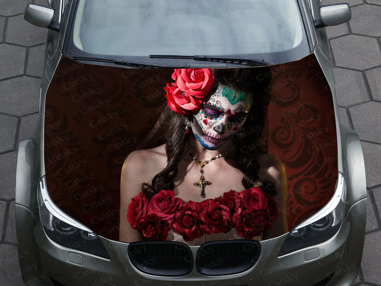 Sugar Skull Decals Car