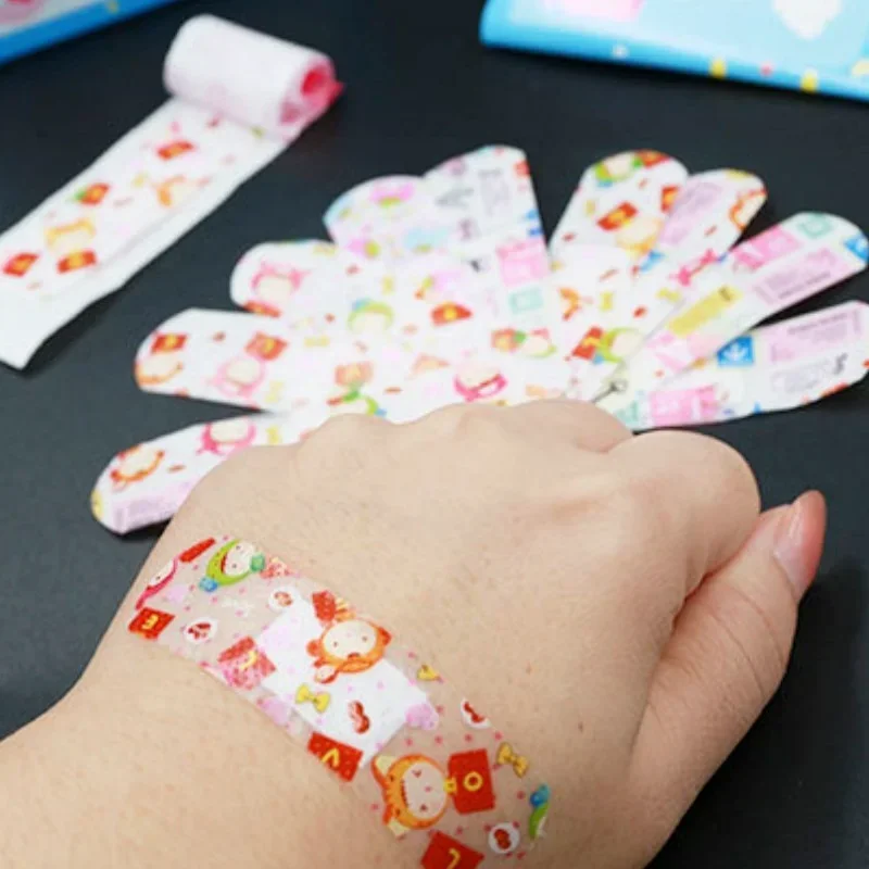 100pcs/lot Cartoon Animal Pattern Band Aid Hemostasis Self-adhesive Bandages Emergency Wound Strips Plaster Patches for Children 3