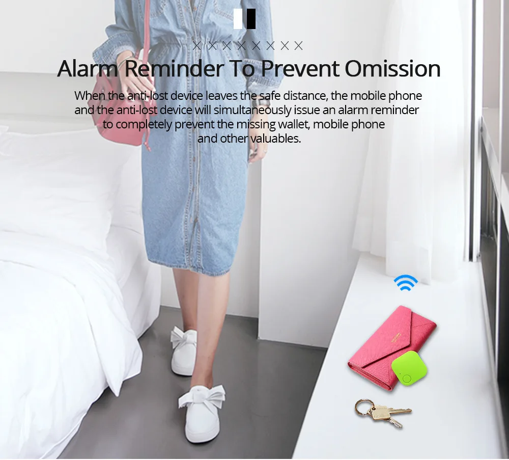 Mini GPS Tracker Bluetooth 5.0 Anti-Lost Device Square Cat Dog Pet Kids Bag Wallet Tracking for IOS/Android Smart Finder Locator