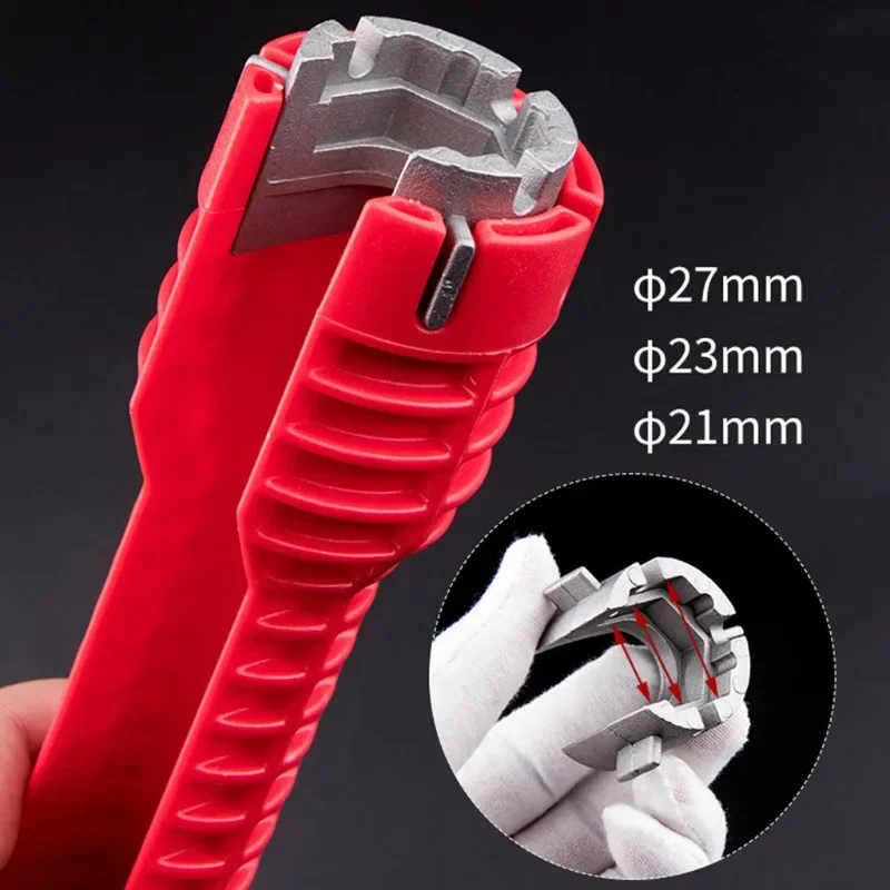 14 In 1 Faucet Sink Wrench Pipe Wrenches Faucet Sink Installer Kit for Bathroom Kitchen Plumbing Repair Installation Hand Tools 4