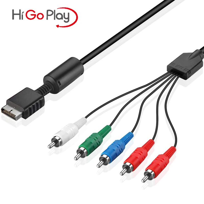 Hd Component Rca Av Video-Audio Cable Cord For Sony Playstation 2 3 Ps2 Ps3 Slim