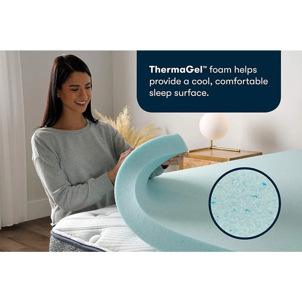 Pressure-Relieving Memory Foam Mattress Topper