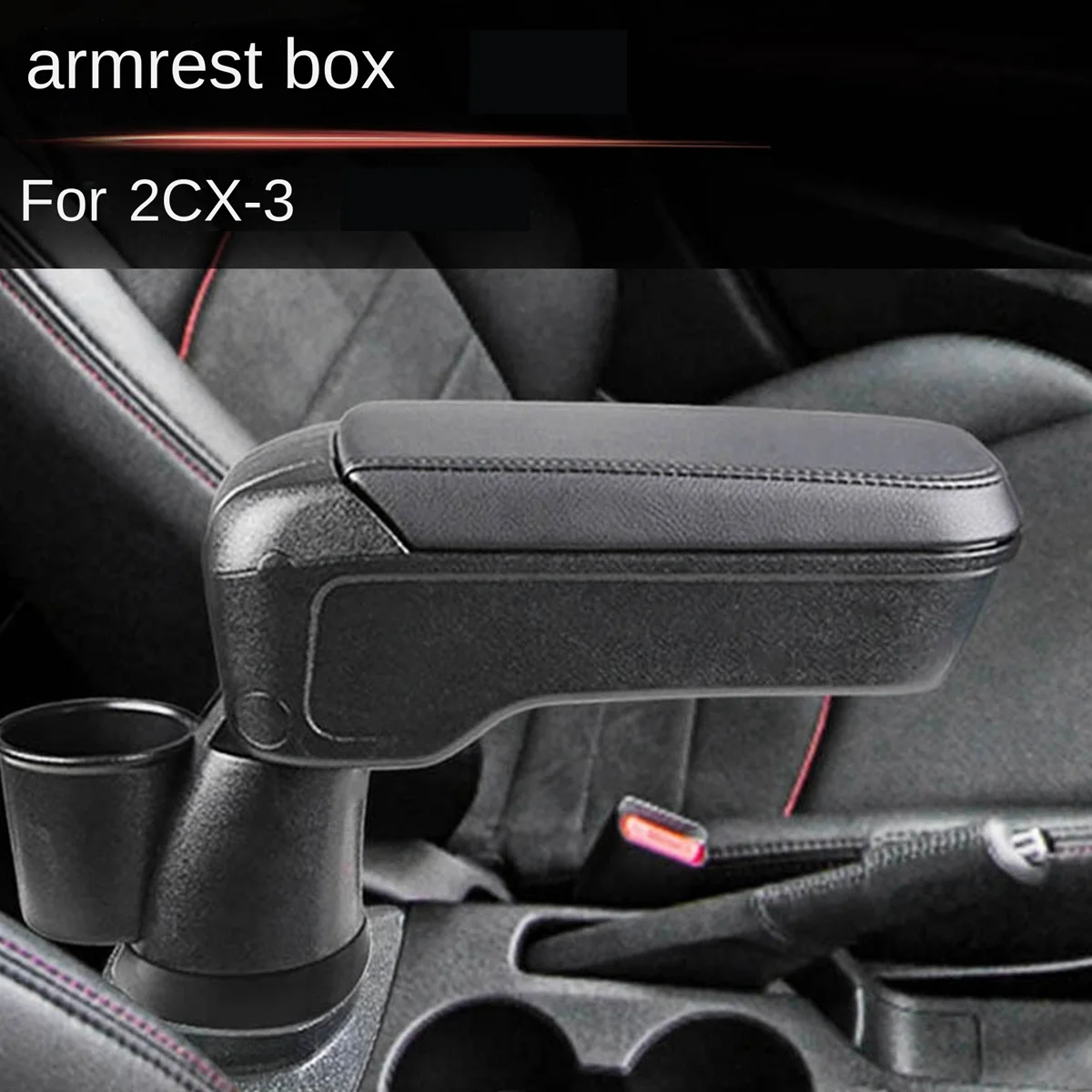 

New Central Armrest Box for 2022 2023 Mazda Cx-3 Mazda 2 Car Storage Box Gear Shift Tray Interior Accessories