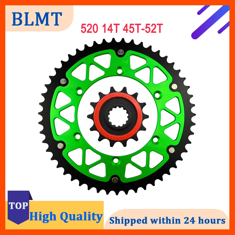 

Motorcycle 520 14T 45T 46T 47T 48T 49T 51T 52T Front & Rear Sprocket For KAWASAKI KLX250 KLX250S KLX 250 SDF SEF 24502-14 16204