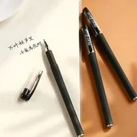 0.5mm Gel Pen Set Full Needle Tube Black Blue Red Color Pens for Writing Test Available Back To School Cheap Stationery Supplies 6