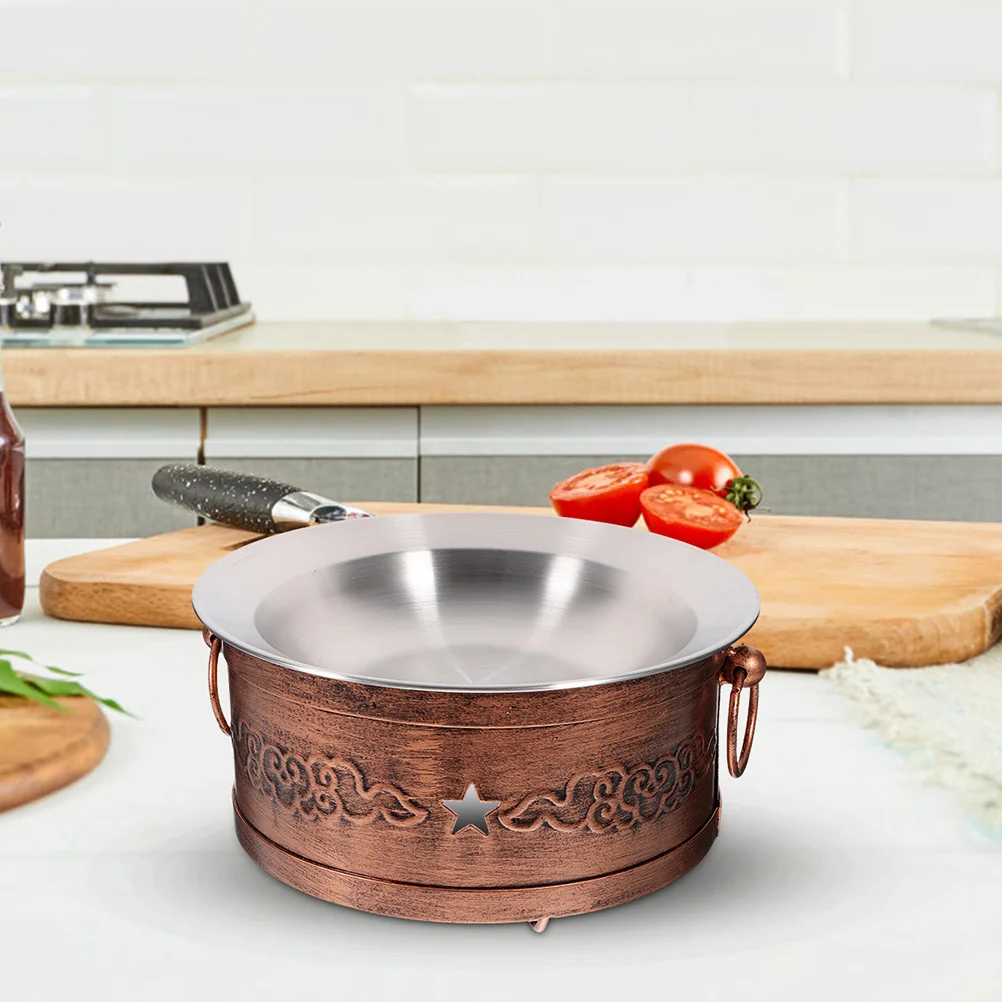 

1 Set of Stainless Steel Frying Pot with Stove Kitchen Stockpot Outdoor Camping Cooking Pot Set