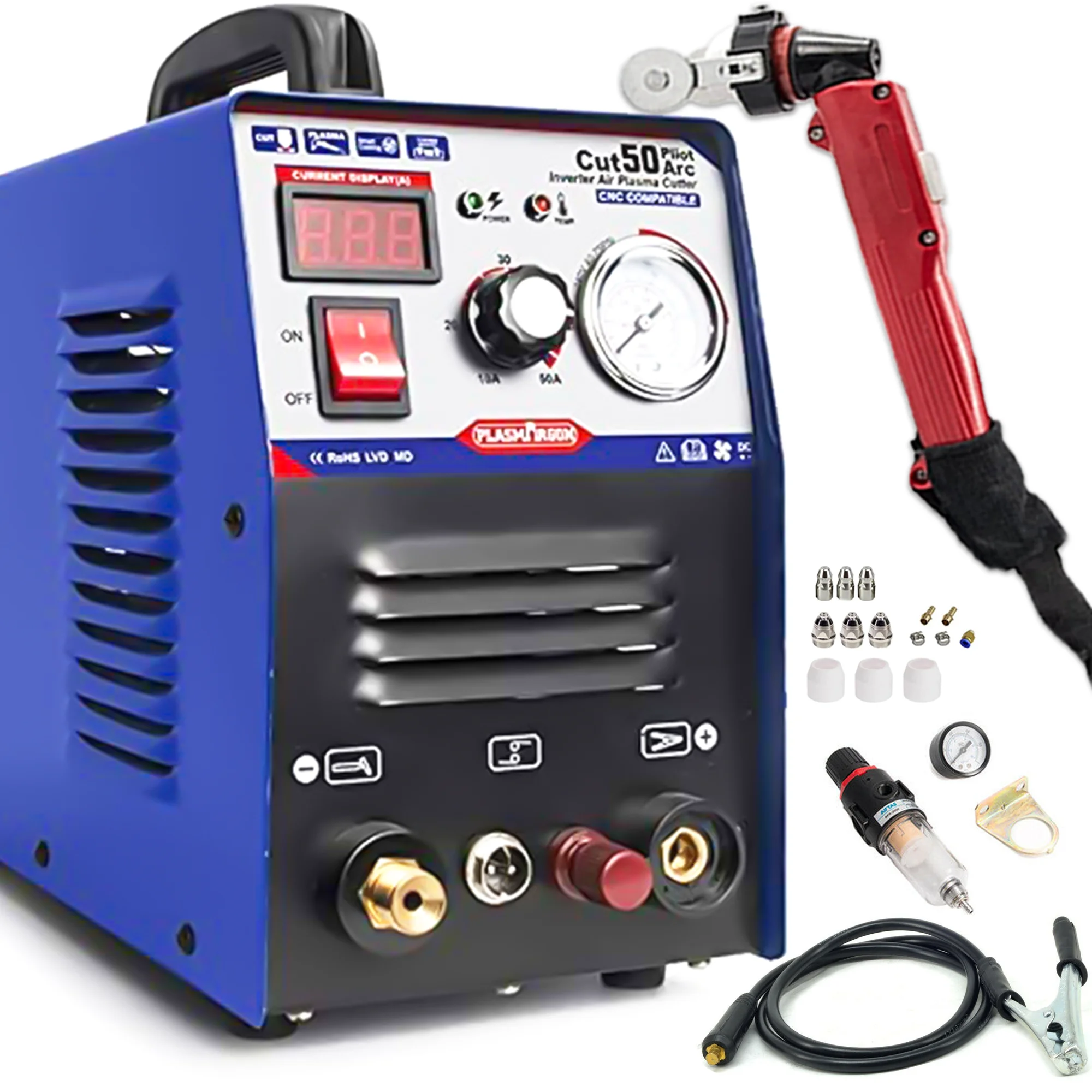 PLASMARGONAirPlasmaCutterCUT50PPilotArcCNCCuttingMachine50A