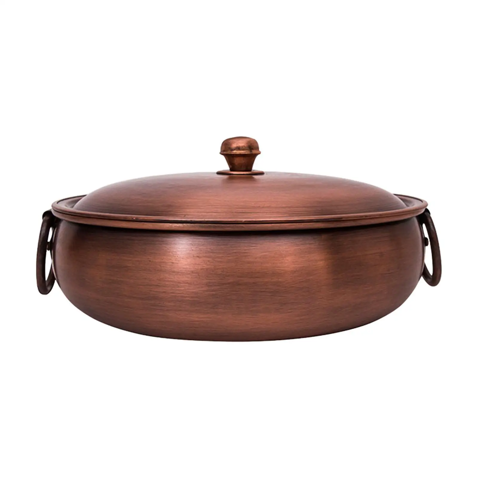 Copper Hot Pot Chafingdish with Lid Reinforced Easy to Store Sturdy Cooking Pot Soup Pot for Party Picnic Restaurant Domestic Copper Hot Pot Chafingdish with Lid Reinforced Easy to Store Sturdy Cooking Pot Soup Pot for Party Picnic Restaurant Domestic