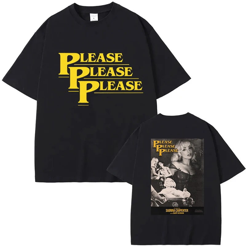 Sabrina Carpenter グッズ Tシャツ Lサイズ Sabrina Carpenter Please Please Please T-Shirt Unisex Fans