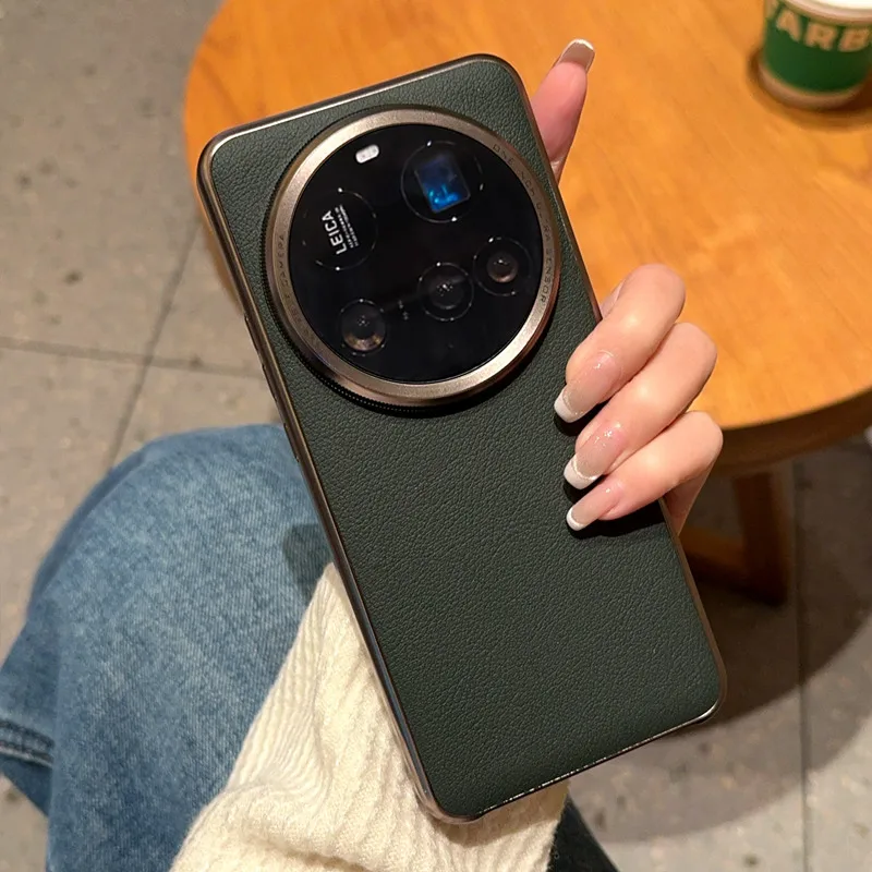 Luxury Lichee Pattern PU Leather Shockproof Electroplate Bumper Phone Case