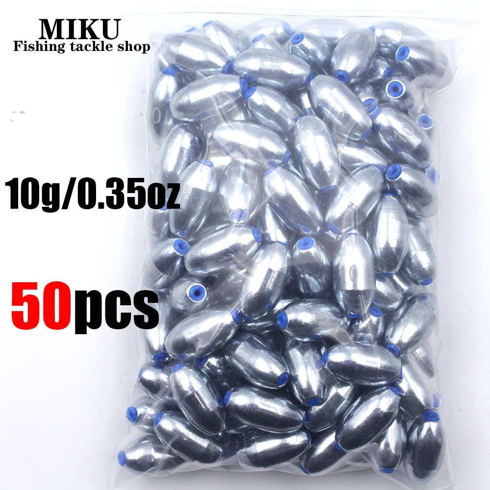 50Pcs Fishing Sinkers Set 4