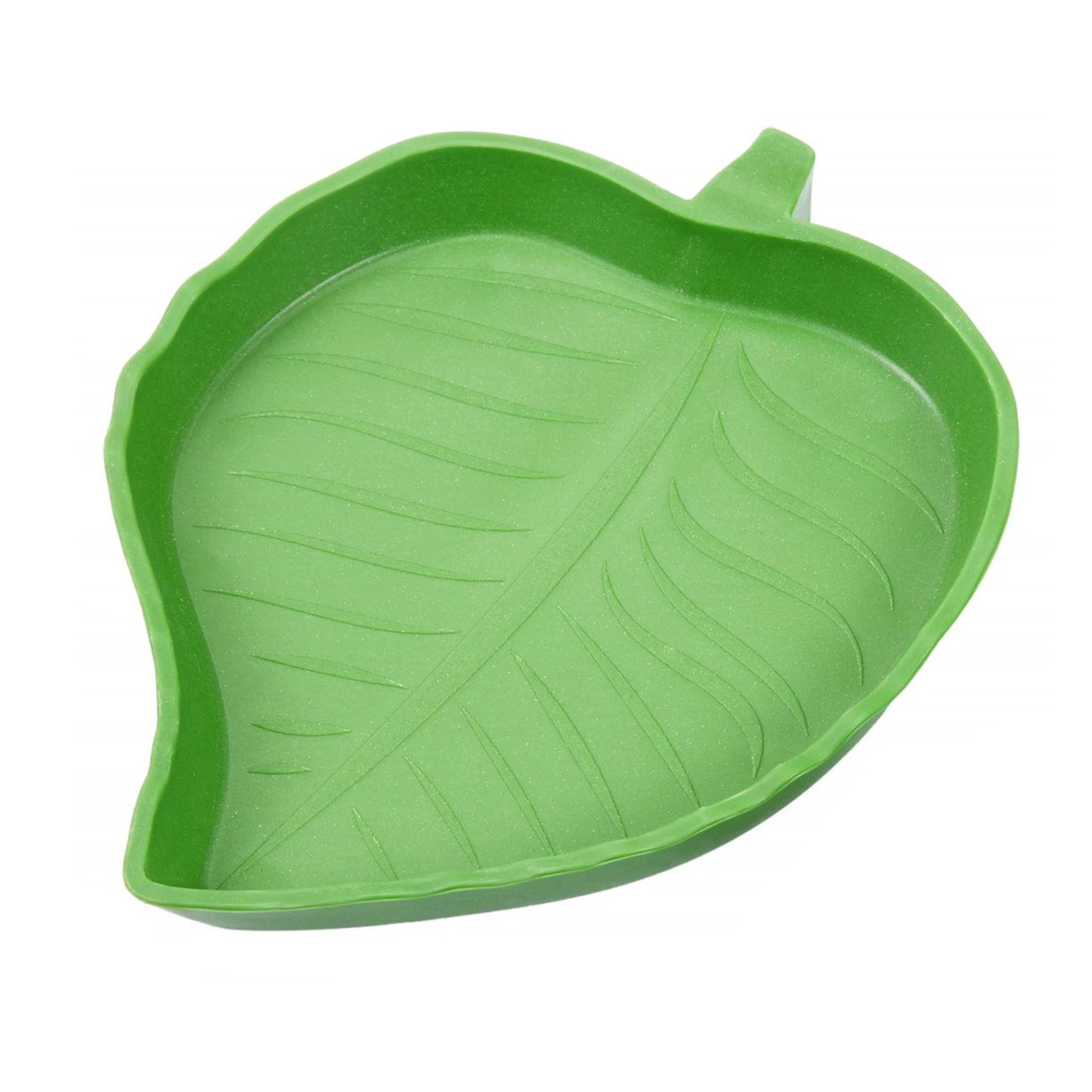 Reptile Leaf Shape Dish Flat Hermit Crab Bowl For Drinking And Eating