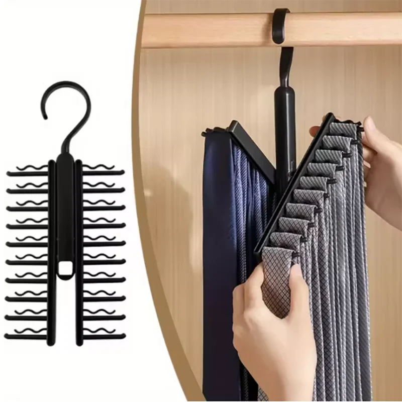 Tie Storage Hanger Large Capacity Bow Clip