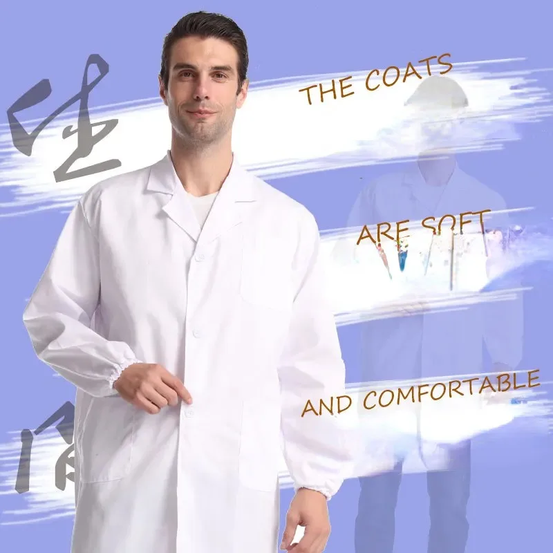 Long Short Sleeve Uniform Medical Lab Coat