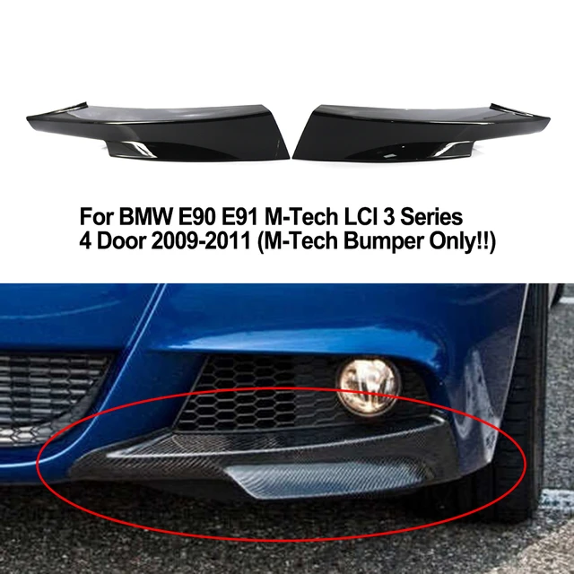 Auto Front stoßstange Lippen Body Kit Spoiler Splitter Stoßstange Canard  Lippen splitter für BMW E90 E91 M-Tech lci 3 Serie 4 Türer 2014-2017 -  AliExpress