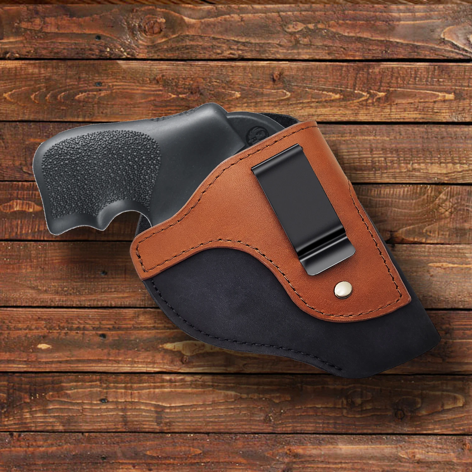

Genuine leather IWB Revolvers Holster Fit Taurus 50 85 Charter Arms & Most .38 Ruger SP101 LCR Smith Wesson Bodyguard Fram J