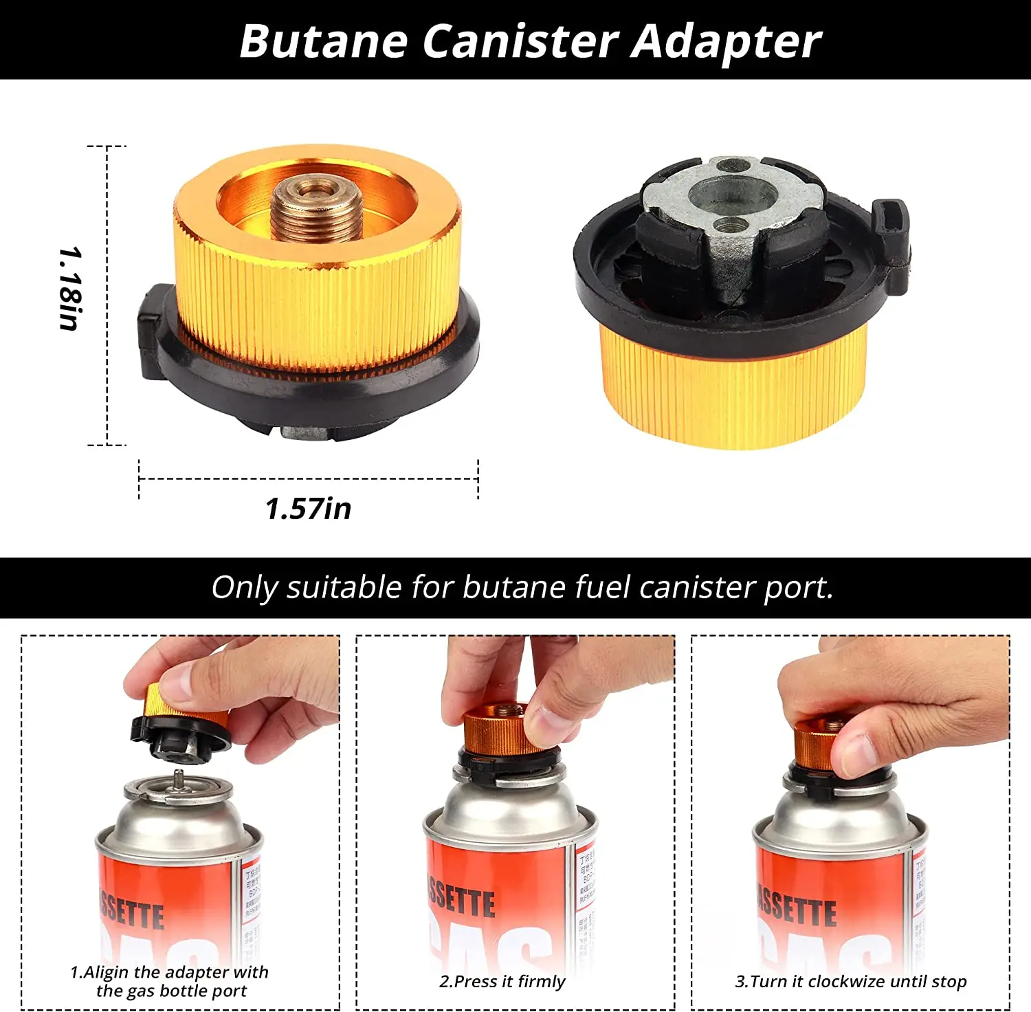 Outdoor Camping Stove Gas Tank Adapter Propane Tank Adapter Gas Burner Conversion Head Camping Gear gas tank adapter